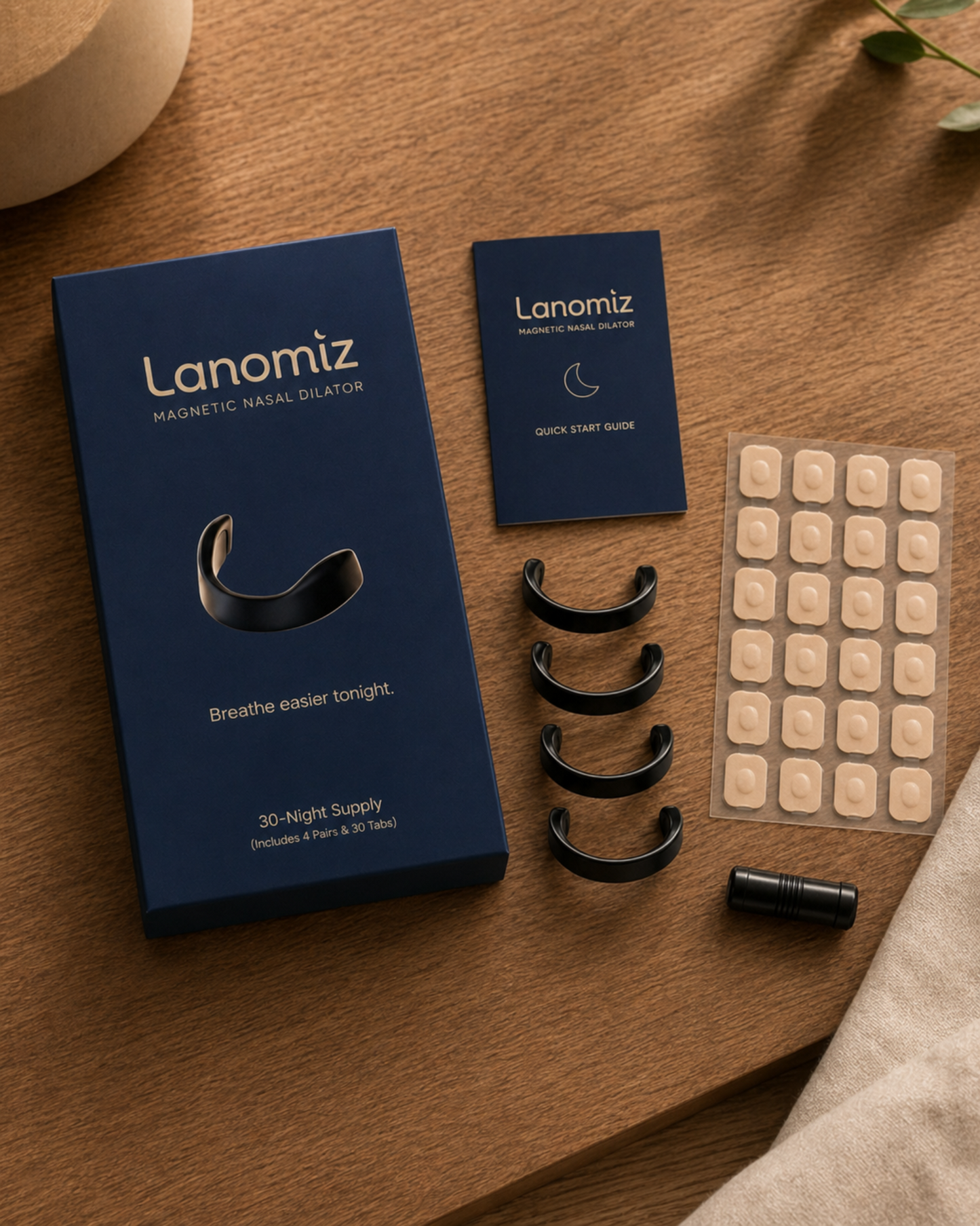 Dilatateur Nasal Magnétique Lanomiz – Kit de Démarrage 30 Nuits